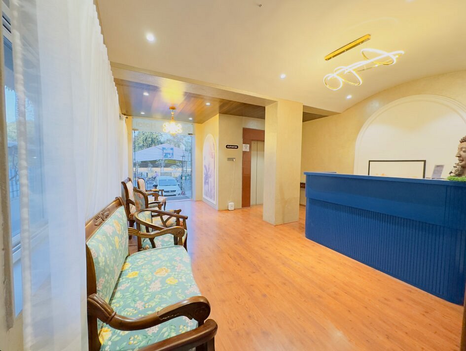 Hotel reception at Nirvana Boutique Hotel Ujjain