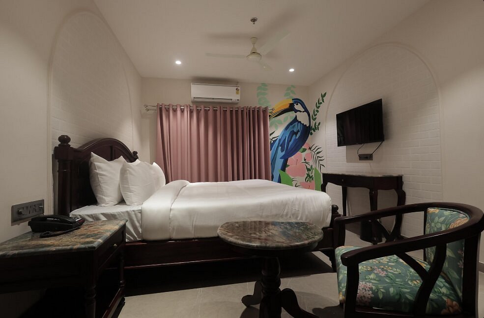 Luxury Suite bedroom at Nirvana Boutique Hotel Ujjain
