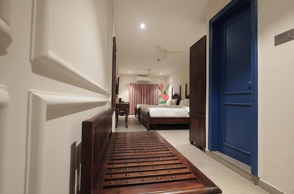 Luxury Suite wardrobe and storage at Nirvana Boutique Hotel Ujjain